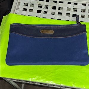Calvin Klein Navy and Black Toiletry Bag